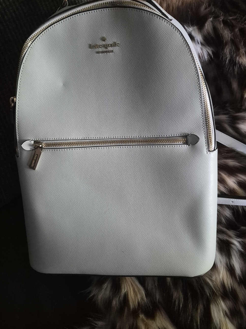 Kate Spade Cream Saffiano Leather Backpack